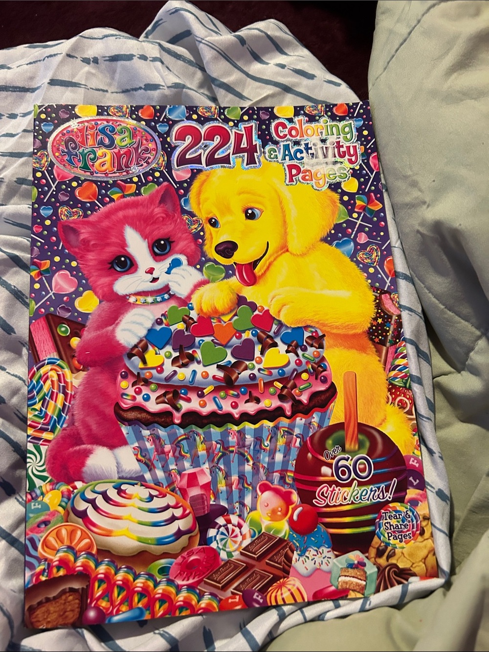 Lisa Frank Pink & Yellow Puppy and Kitten Coloring & Activity Book